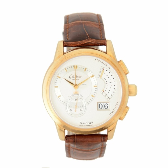 Rolex Other - Glashutte PanoGraph Manual 18K Gold Mens Watch